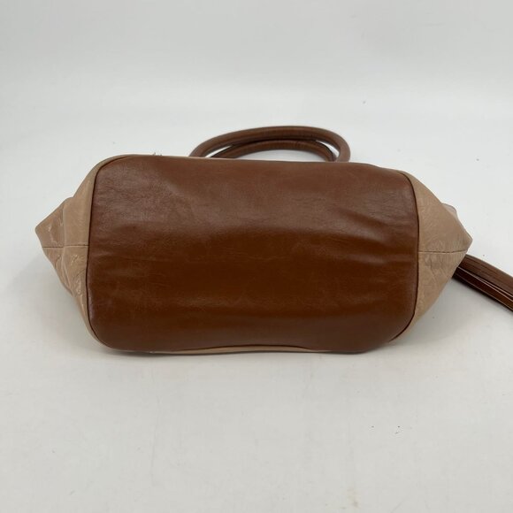 Tignanello Brown Convertible Shoulder Bag | Gold Hardware - Picture 2 of 12